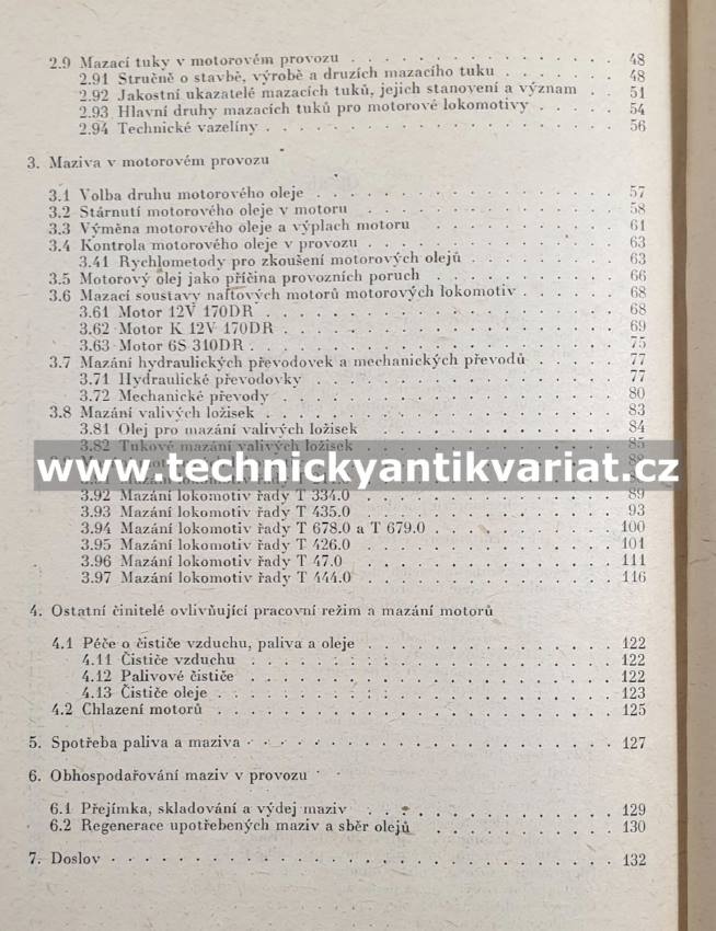 Paliva a maziva v provozu motorových lokomotiv - Kaválek (1963)