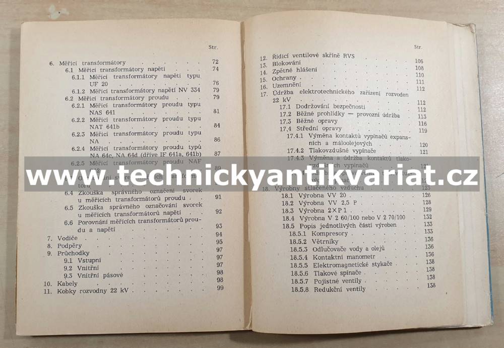Rozvodny 22 kV a 6kV - Bohumír Chochol (1960)
