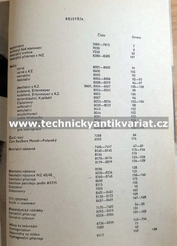 Katalog laboratorního skla II.díl - Foukačské sklo a zábrusová část
