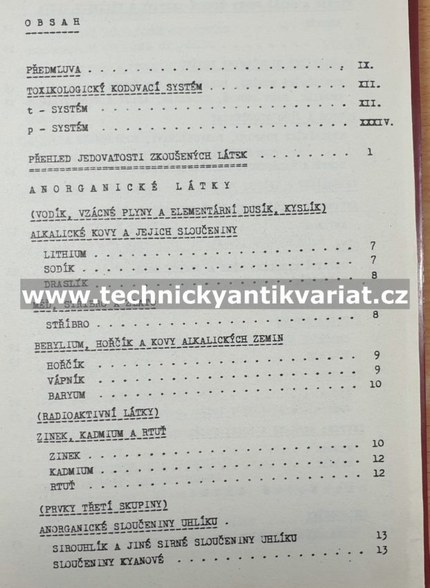 Sborník výsledků toxikologického vyšetření látek a přípravků (1972)