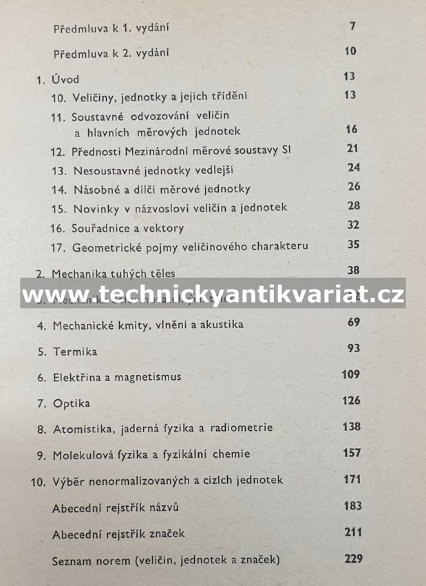 Fyzikální a technické veličiny - Jaroslav Binko (1968)