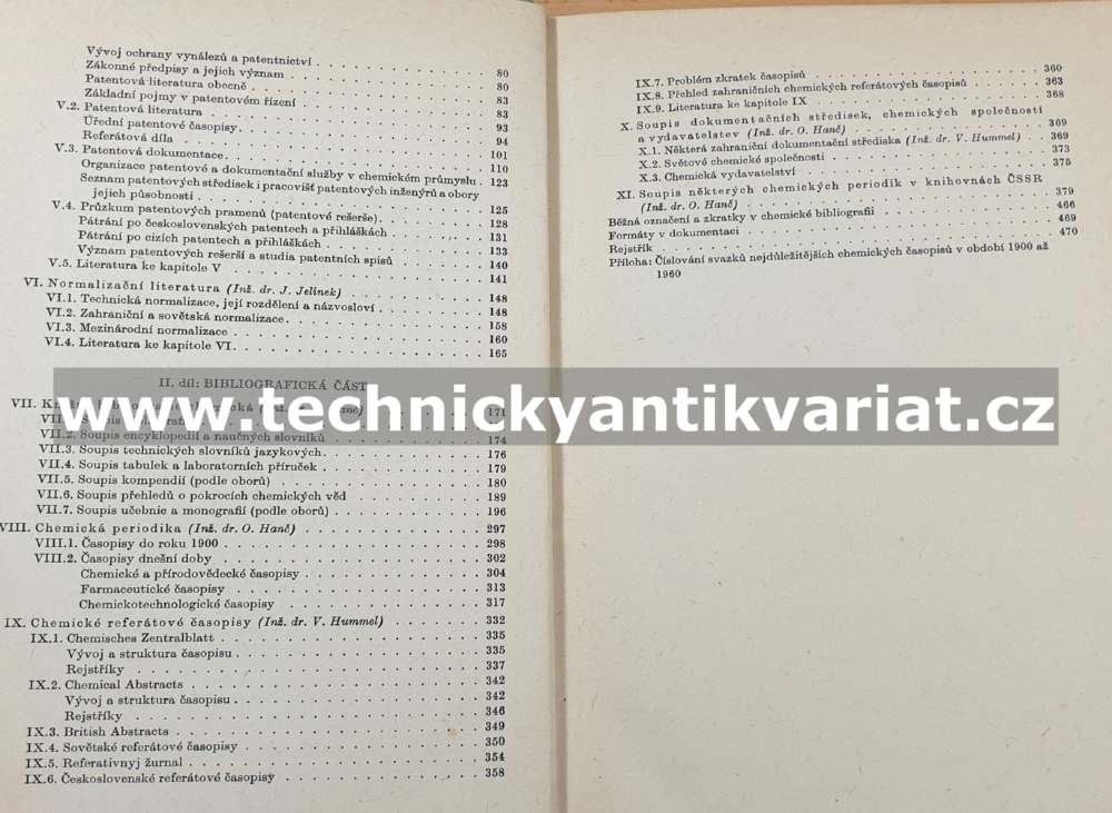 Chemická literatura a její použití v praxi - Hanč, Hlavice, Hummel, Jelínek (1961)