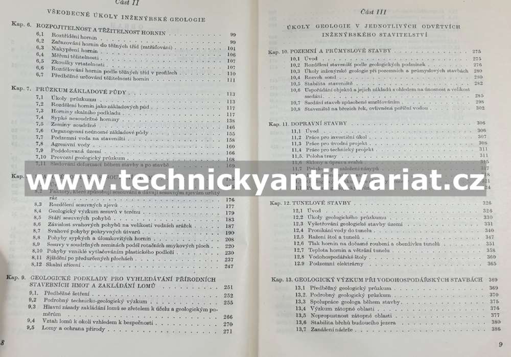 Inženýrská geologie - Záruba, Mencl (1957)