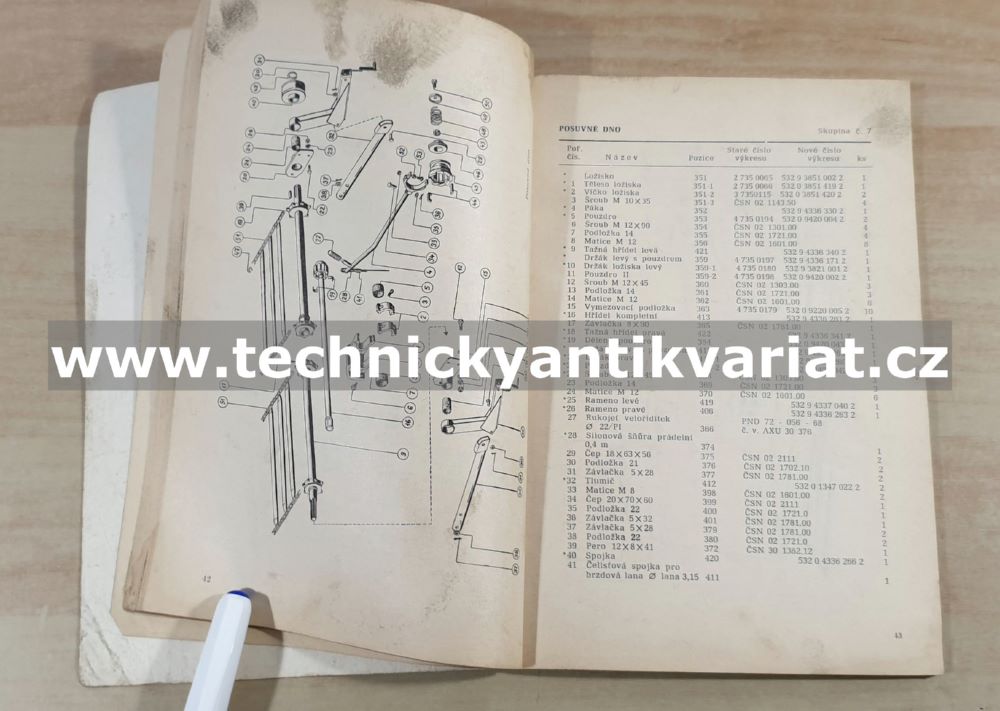 RUR5 - katalog dílů, návod k obsluze (1975)