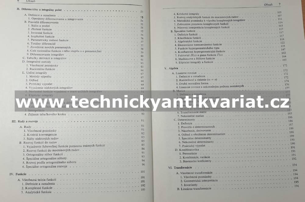 Příručka matematiky pre fyzikov - E. Madelung (1975)