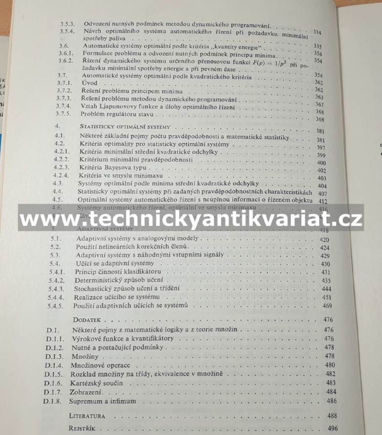 Optimální systémy automatického řízení - Kubík, Kotek, Hruška, Wachtl, Chalupa (1972)