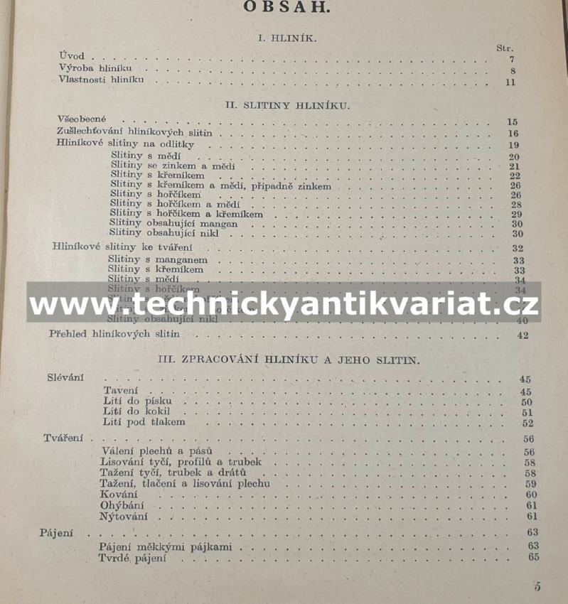 Lehké kovy - Vojtěch Jareš (1940)