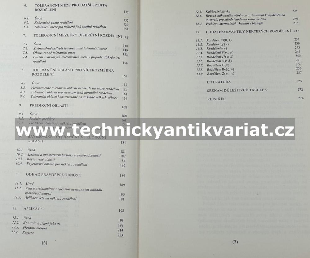 Statistické toleranční meze - Miloš Jílek (1988)