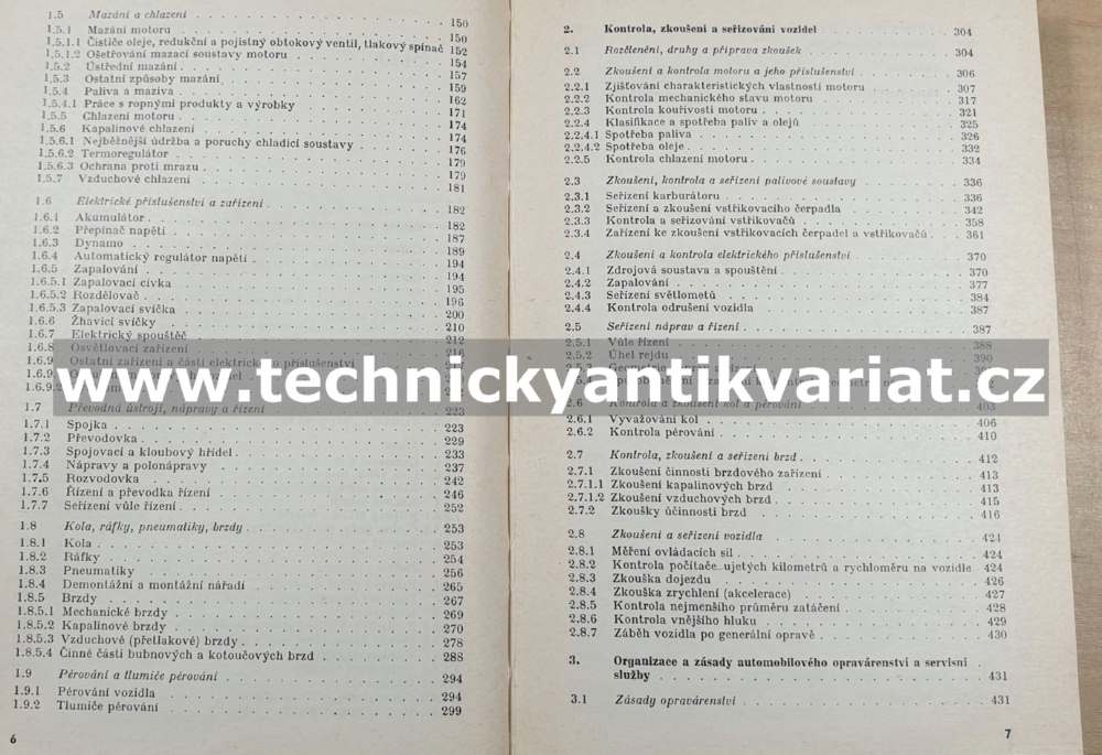 Opravy, zkoušení a seřizování motorových vozidel - Ivo Bernard (1973)