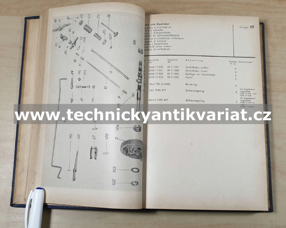Traktor RS 09 - Ersatzteil katalog (1963)