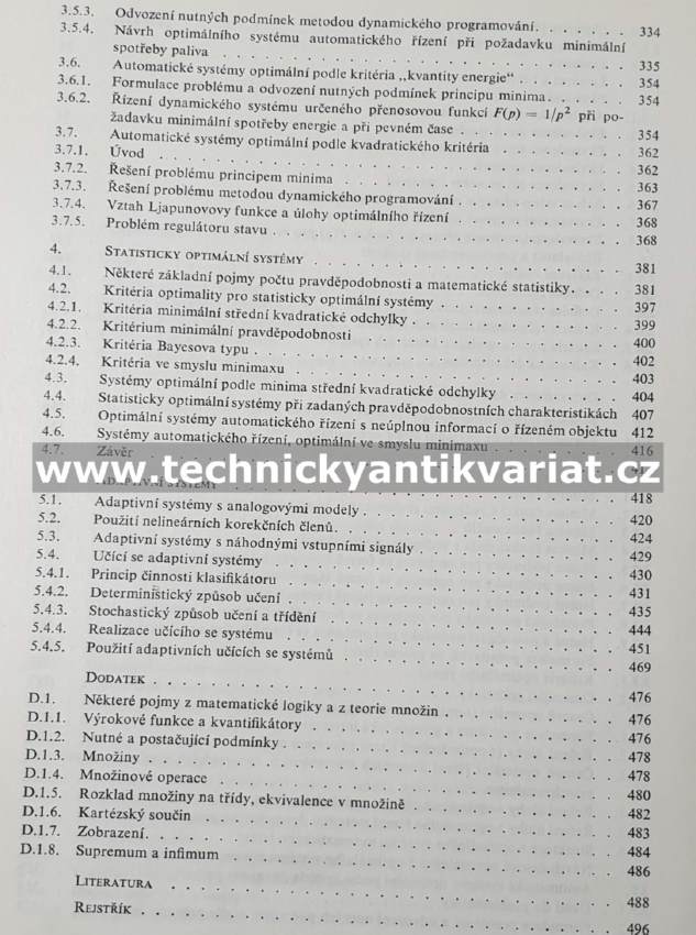 Optimální systémy automatického řízení - Kubík, Kotek, Hruška, Wachtl, Chalupa (1972)