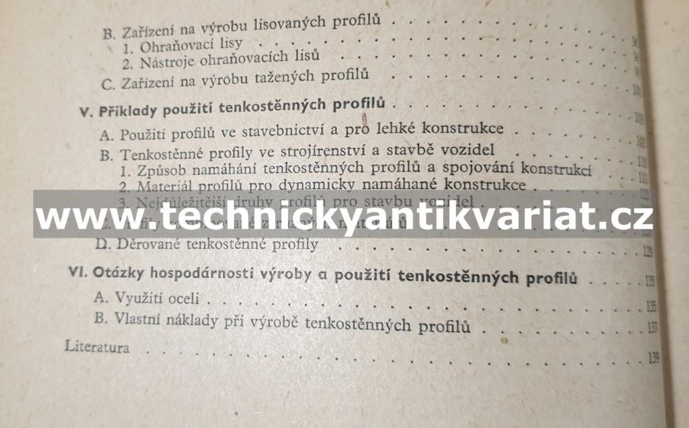 Tenkostěnné ocelové profily - Bohumil Počta (1961)