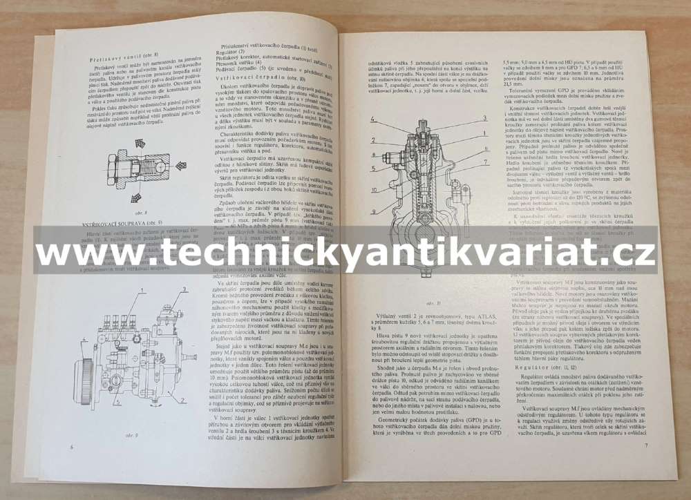 Avia vstřikovací zařízení typu M.f - dílenská příručka (1990)