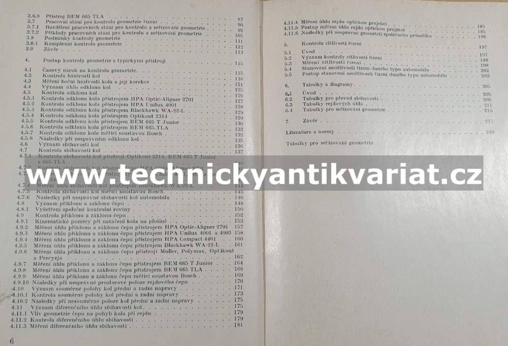 Kontrola geometrie řízení - Jaroslav Bedroš (1977)