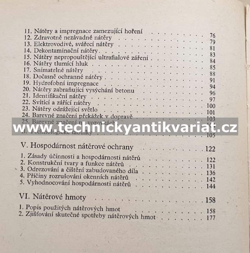 Speciální nátěry - Viktor Hořejší (1968)
