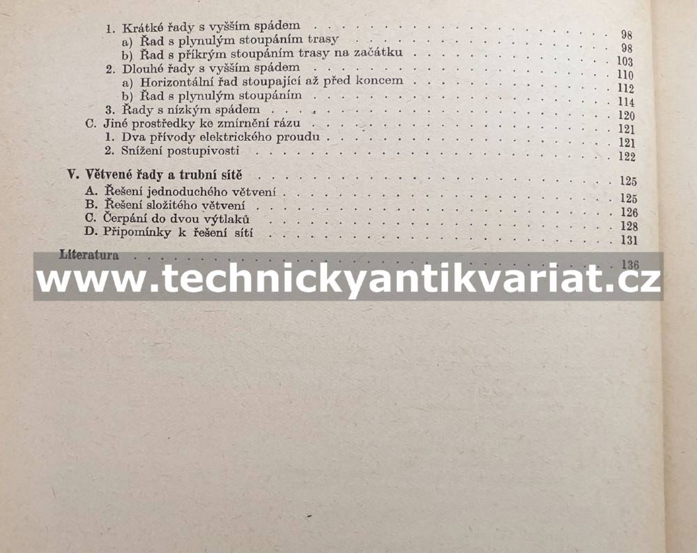 Hydraulický ráz ve vodovodních a průmyslových potrubích - Karel Haindl (1963)