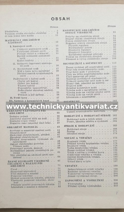 Obráběcí stroje a nástroje - B. Dobrovolný (1950)