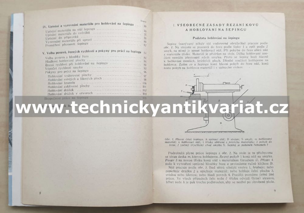 Hoblování na šepingu - Adolf Vacek (1951)
