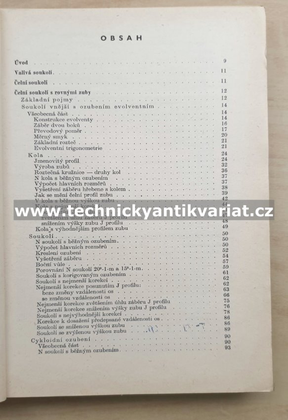 Ozubená soukolí, valivá a šroubová - J. Bartoš (1951)