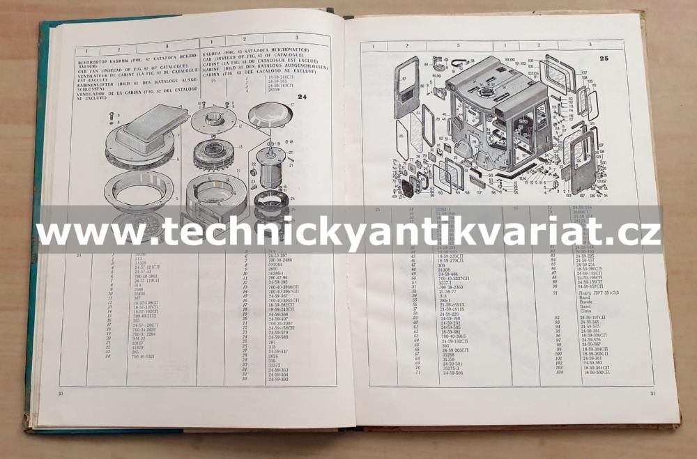 Traktor T130 - katalog náhradních dílů