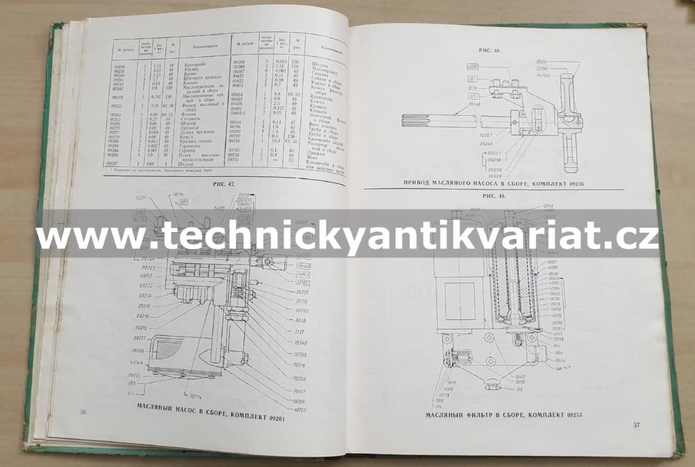 Traktor T100M - katalog náhradních dílů