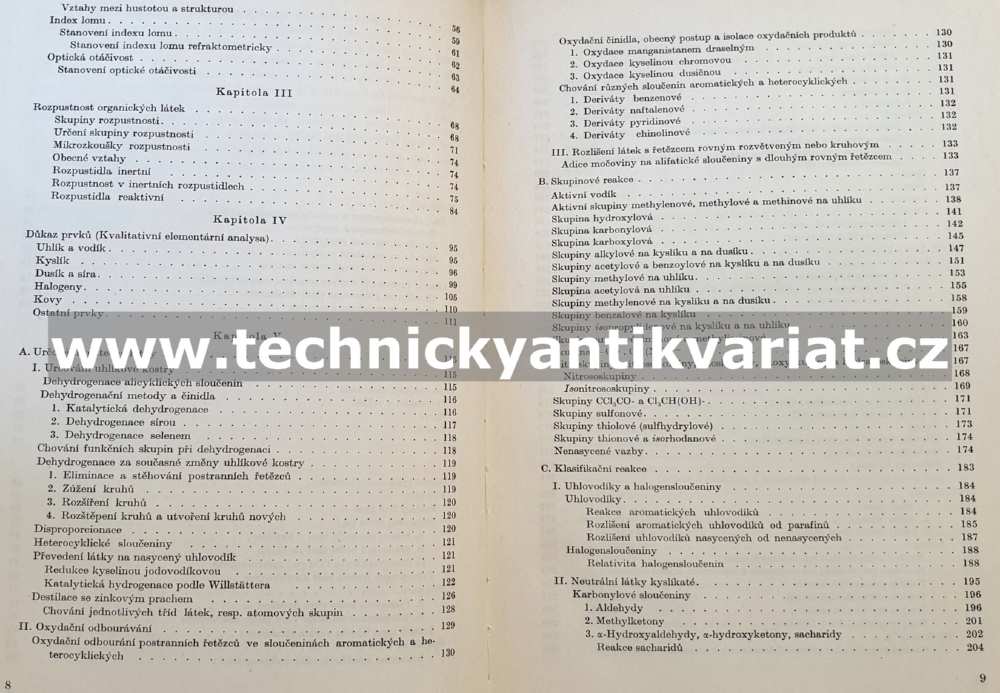Organická analysa I. - Miroslav Jureček (1955)