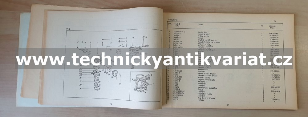 FSO Warszawa 223, 223 kombi - Katalog náhradních dílů (1970)