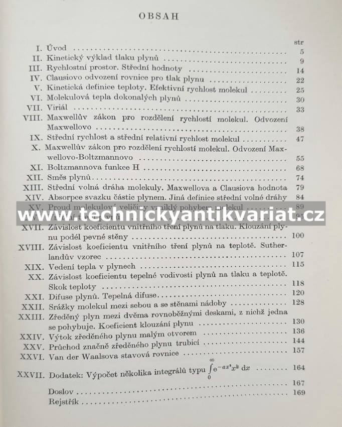 Kinetická theorie plynů - František Záviška (1951)