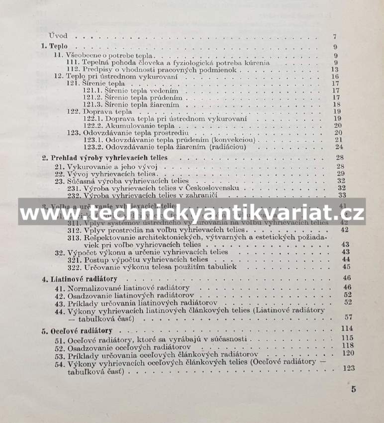 Telesá ústredného vykurovania - Hill, Geyer (1965)