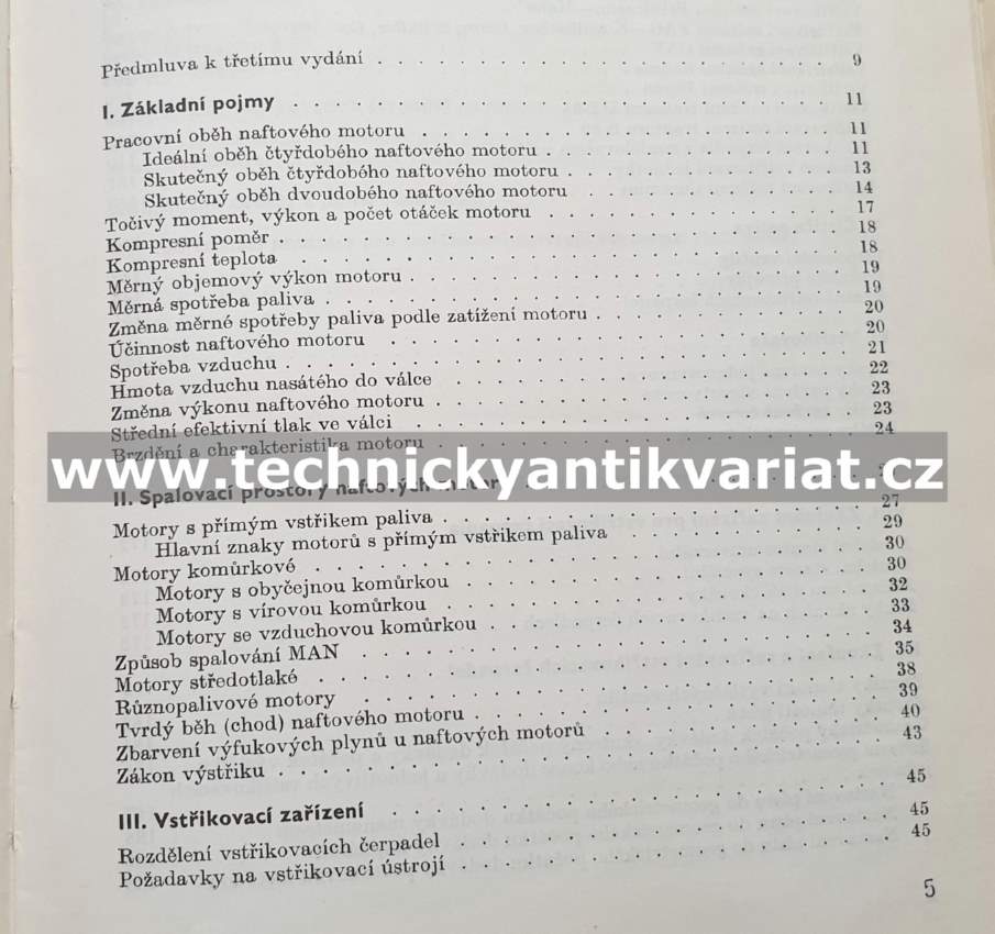 Vstřikovací zařízení naftových motorů - Jaromír Indra (1969)