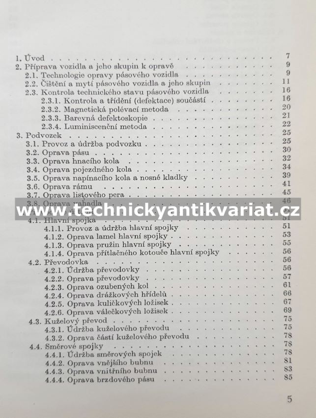 Údržba a opravy pásových vozidel - Karel August (1966)