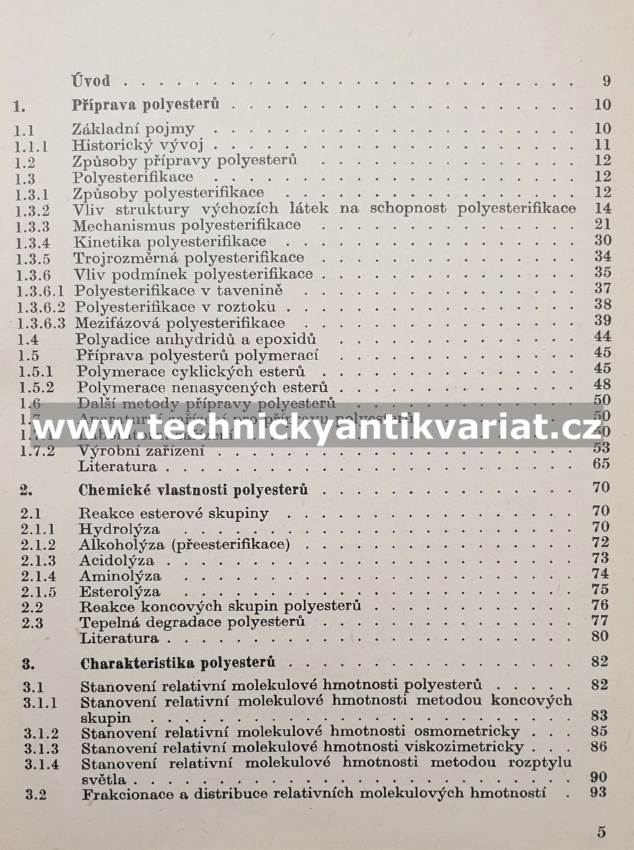 Polyestery, jejich výroba a zpracování  - Josef Mleziva (1978)