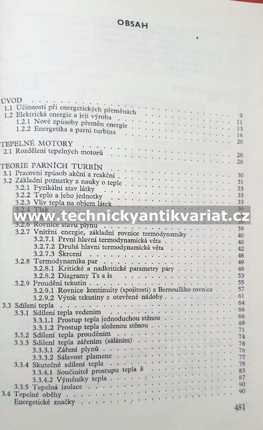 Provoz parních turbín a příslušenství I.,II.,III. (1967-1970)