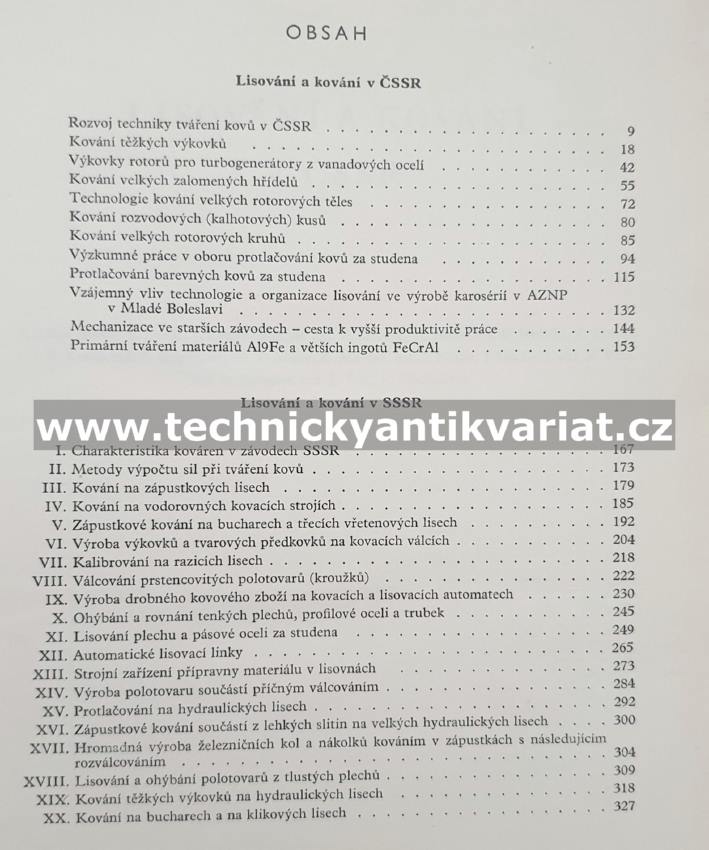 Lisování a kování v ČSSR a SSSR (1961)