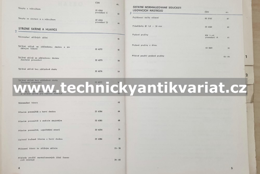 KOVOPOL Normalizované součásti pro lisovací nástroje a jejich příslušenství