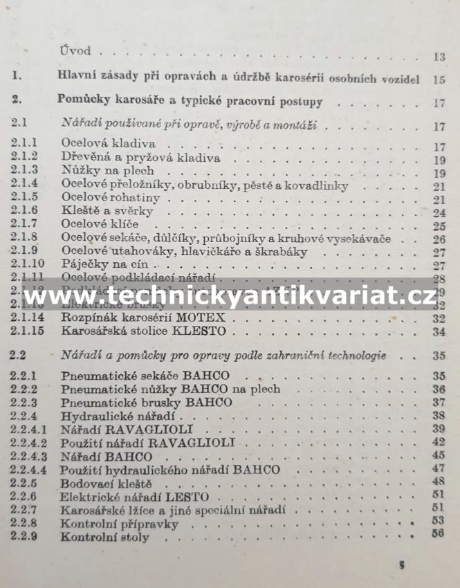 Opravy a údržba karoserií motorových vozidel - H. Oravský (1974)