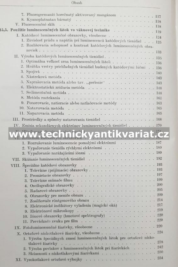 Technologia hmot vákuovej techniky III. pomocné materiály - Werner Espe (1962)