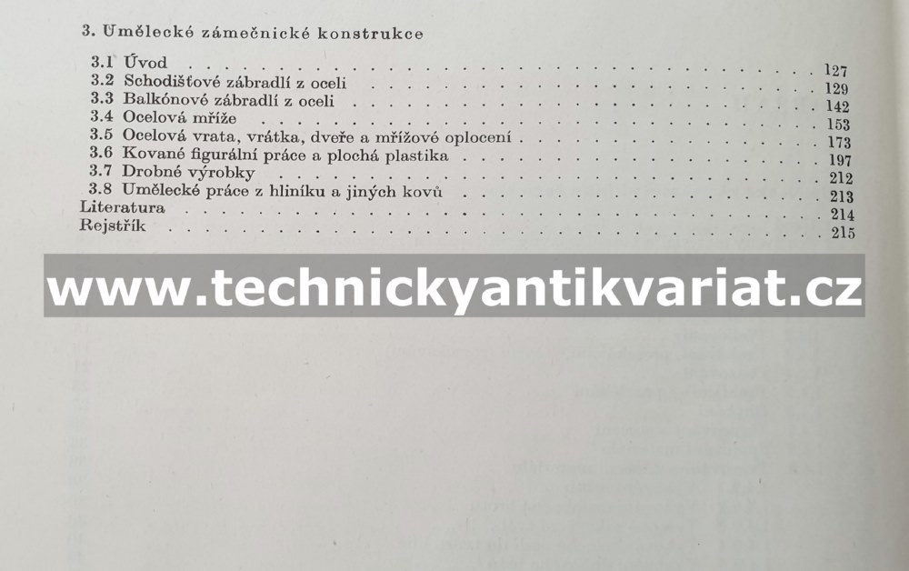 Umělecké zámečnictví - Jindřich Baumgartner (1961)