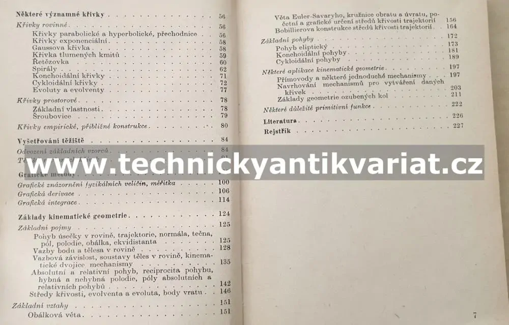 Technické křivky - Dvořák, Švec (1962)