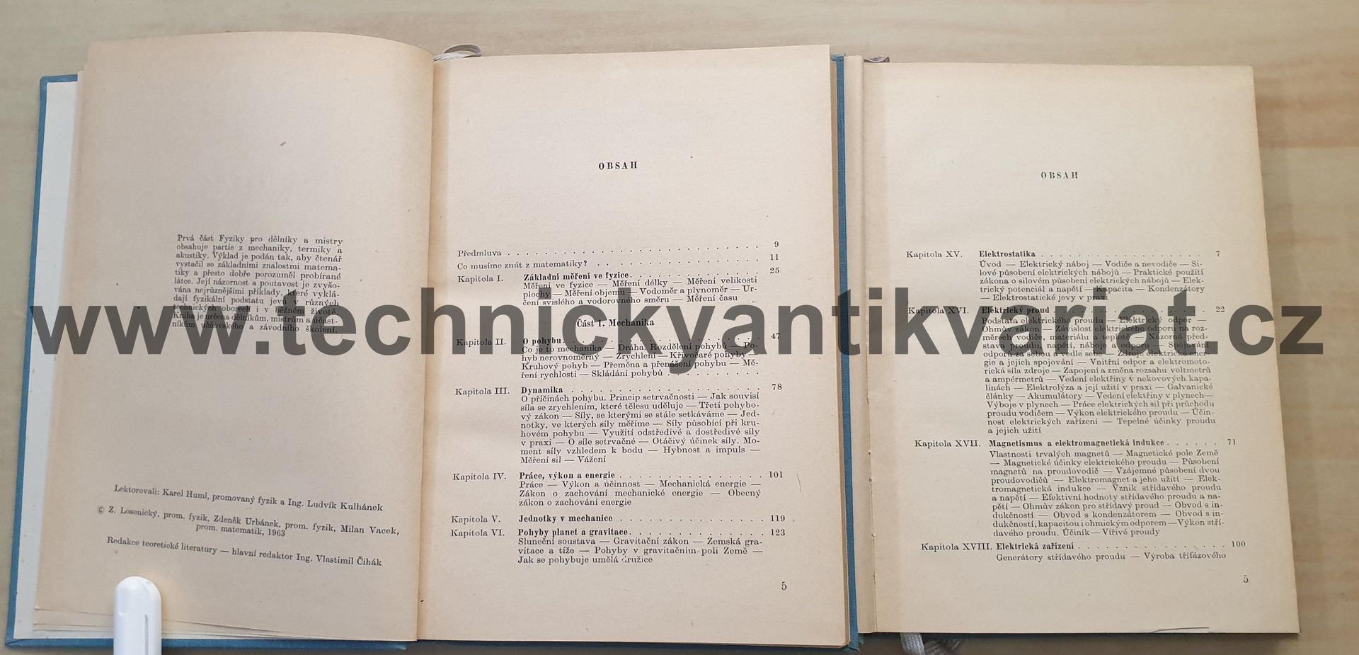 Fyzika pro dělníky a mistry I., II. (1963)