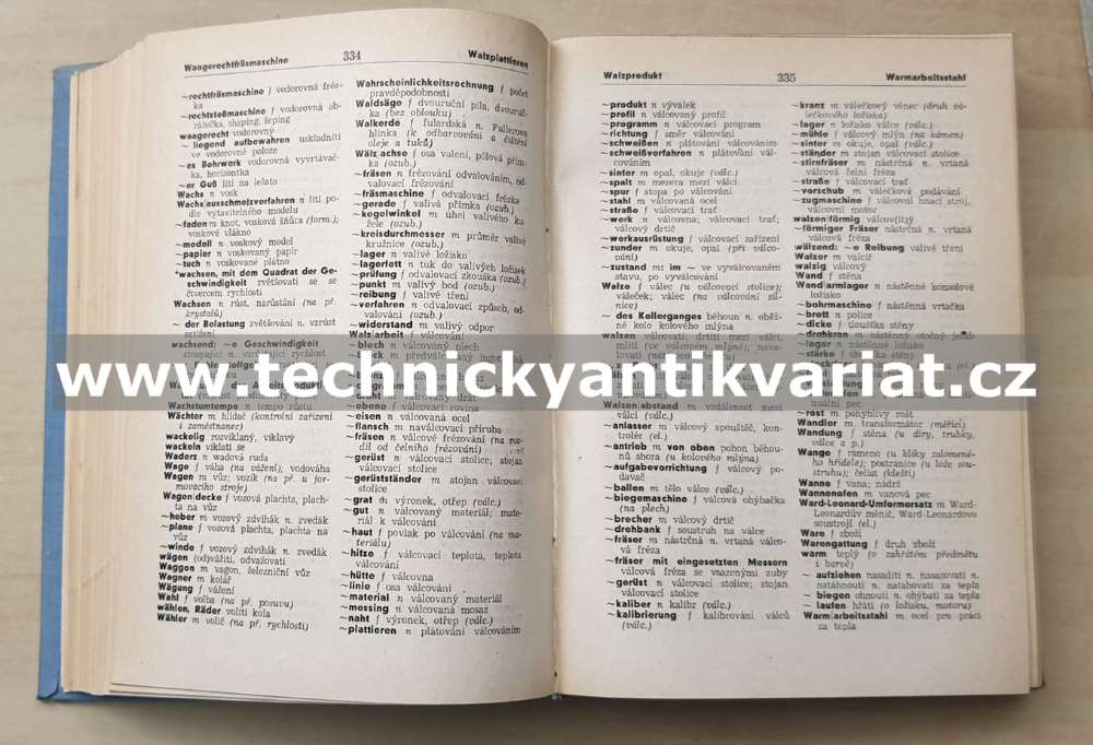 Německo-český a česko-německý slovník z mechanické technologie - František Soukup (1956)