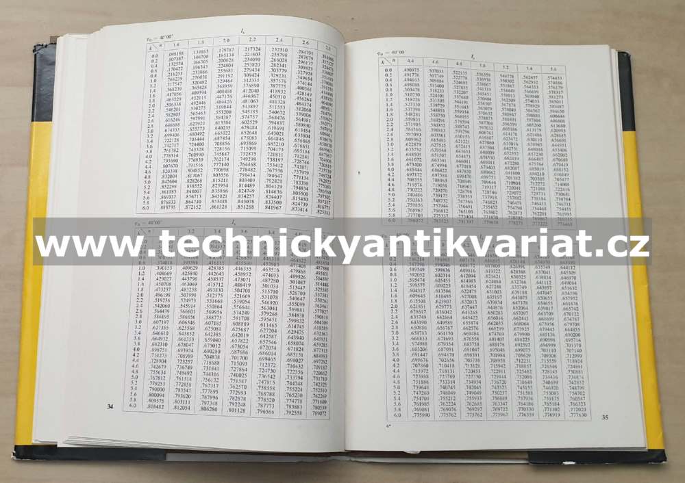 Tabulky k stanovení optických konstant z intenzit odráženého světla - Antonín Vašíček (1964)
