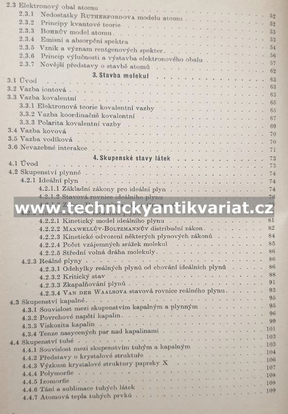 Úvod do fyzikální chemie - Kalousek, Schutz (1963)