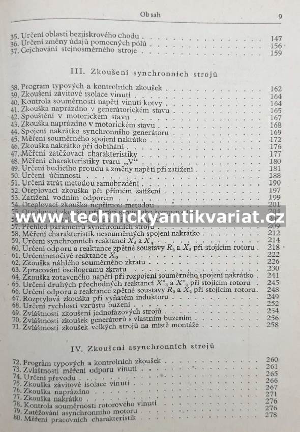 Zkoušení elektrických strojů - G.K. Žervé (1954)