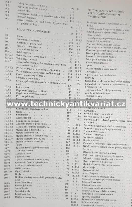 Příručka opraváře automobil - Klůna, Košek (1993)