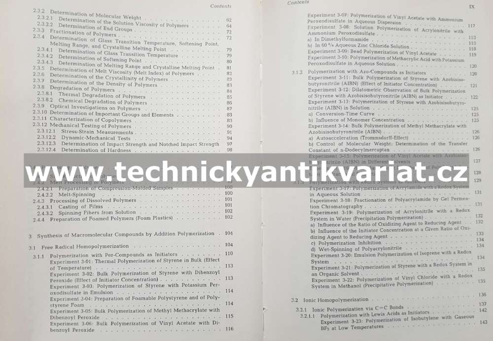 Techniques of polymer syntheses and characterization - Braun, Cherdron, Kern (1972)