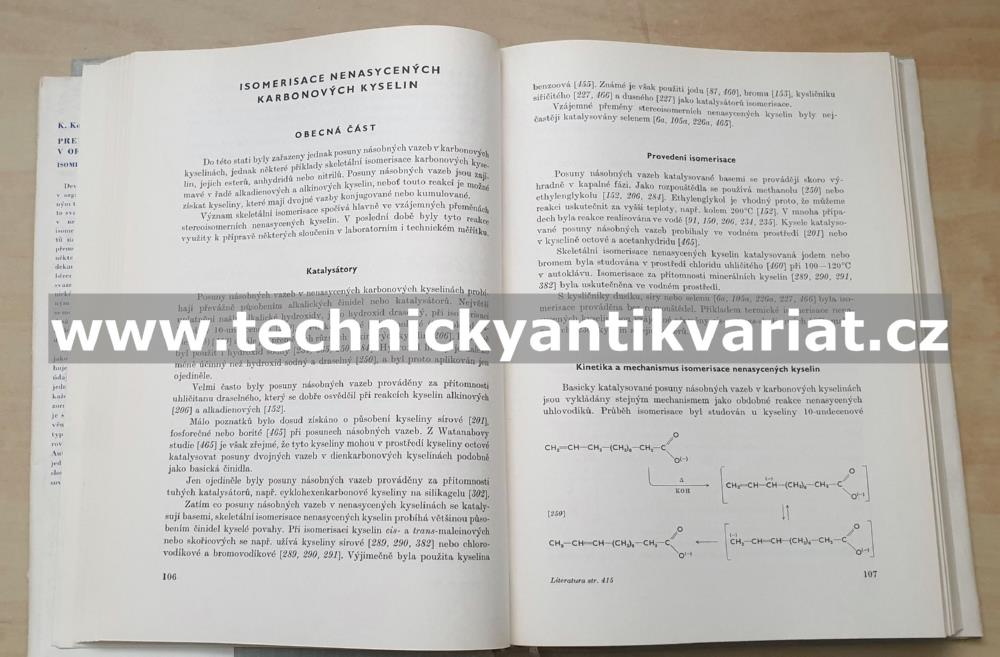 Preparativní reakce v organické chemii IX. Isomerisace a degradace - Kochloefl, Kraus (1967)