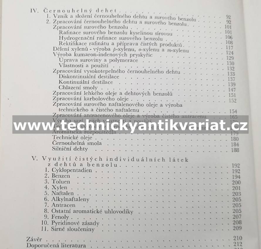 Dehet a jeho chemické zpracování - Vacek, Patera (1960)