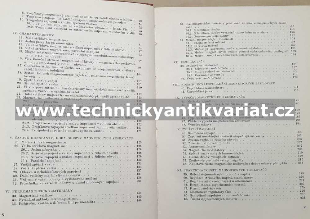 Magnetické zesilovače - Gabler, Haškovec, Tománek (1956)