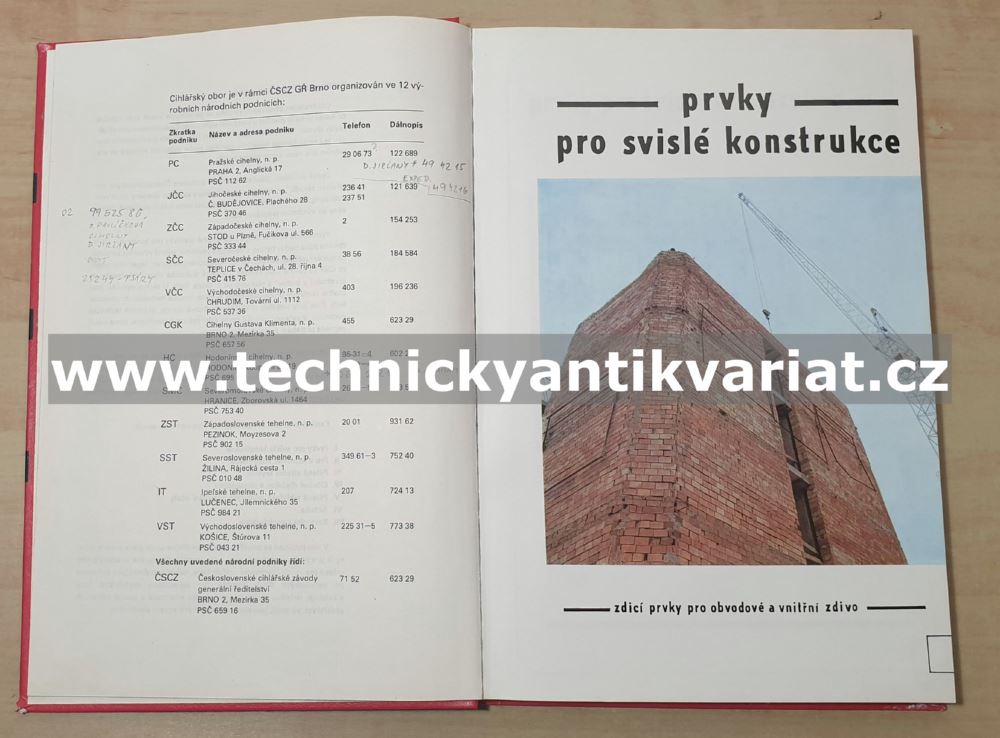 Katalog cihlářských výrobků (1985)